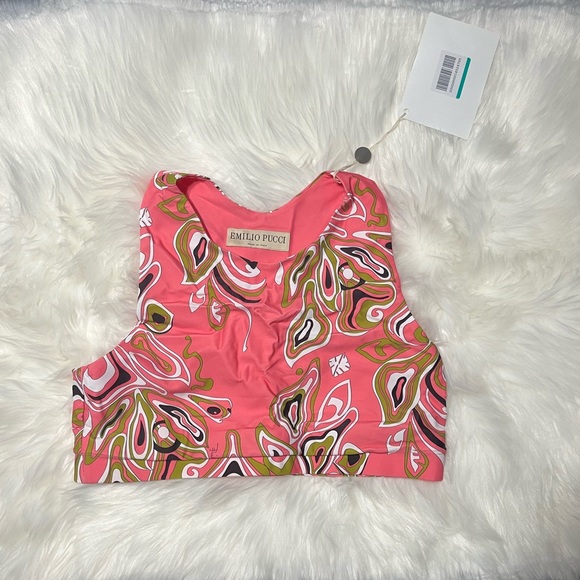 PUCCI Cropped printed stretch-jersey top - Picture 5 of 7